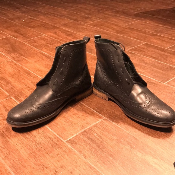 Shoes Mens Black Leather Boots Poshmark